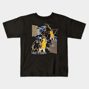 Stephen Curry Vs. LeBron James Stats Kids T-Shirt